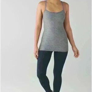 Lululemon Power  Y Tank
Heathered Slate